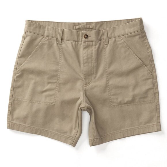 NWT Duck Head Men's 7" Field Canavas Camp Short Khaki 34 - Picture 1 of 8